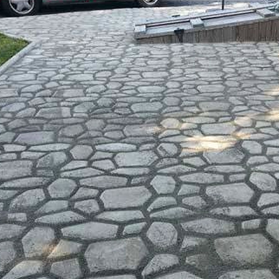 diy concrete driveway mold