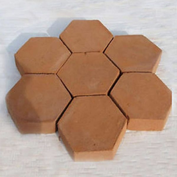diy hexagon concrete garden path mold